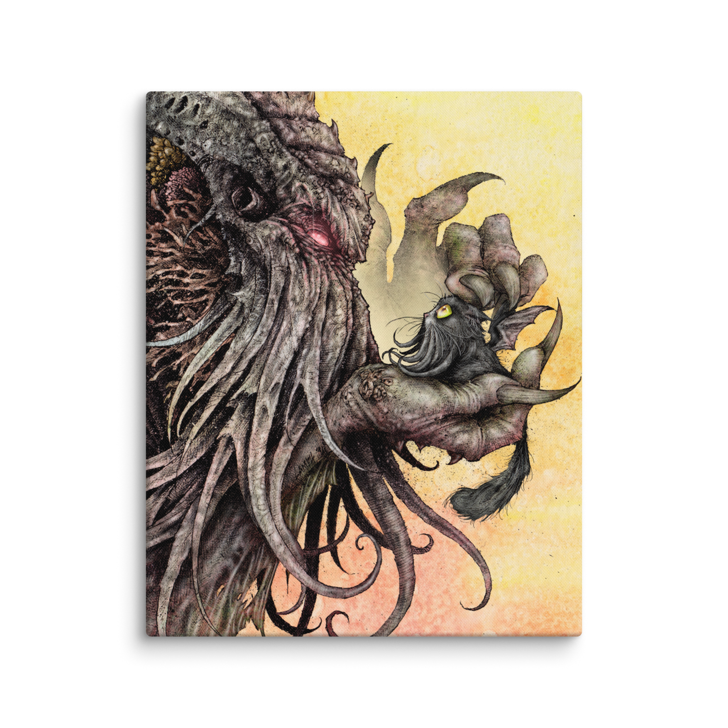 Cthulhu And Cathulhu Canvas Print