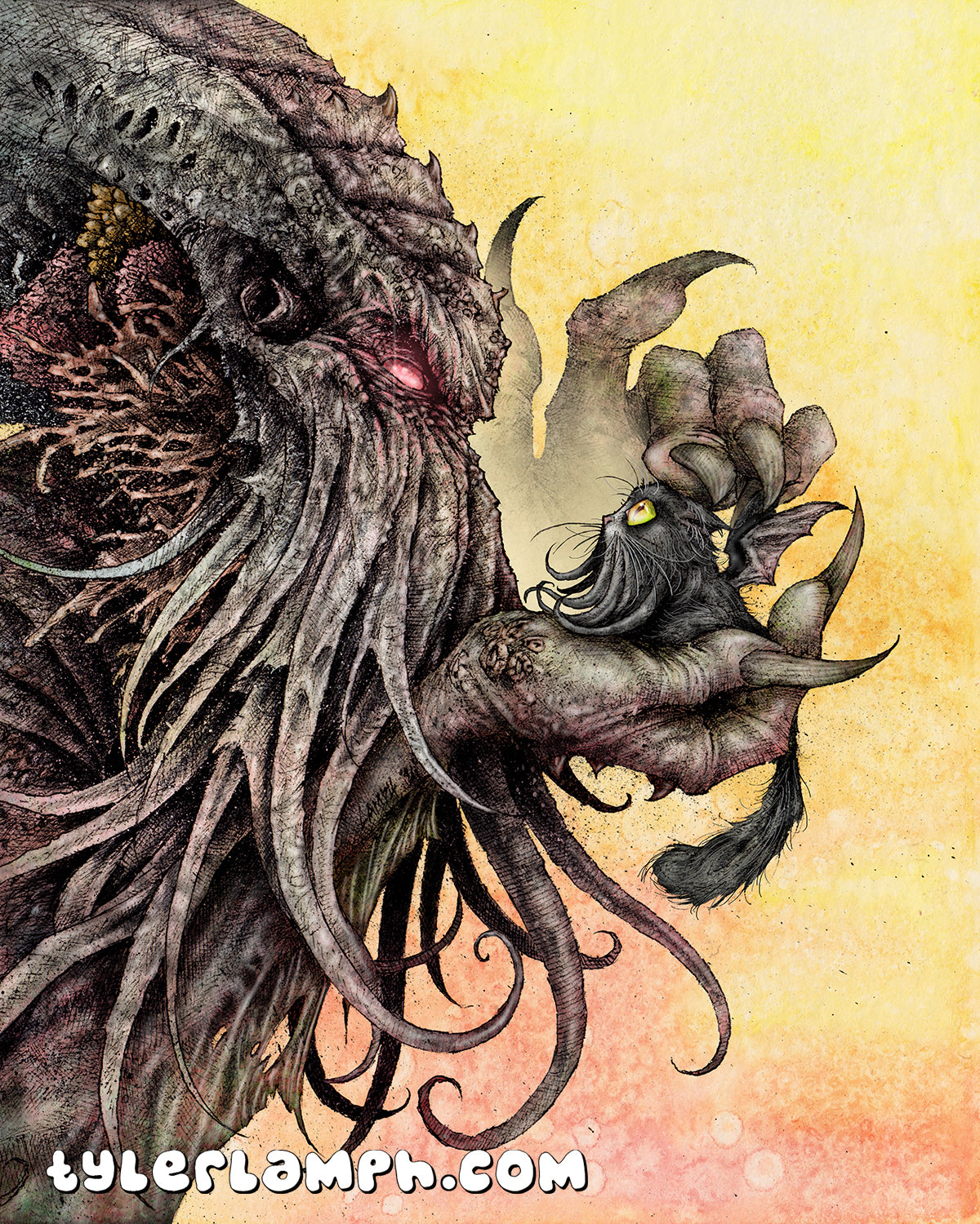 Cthulhu And Cathulhu - 8"x10"