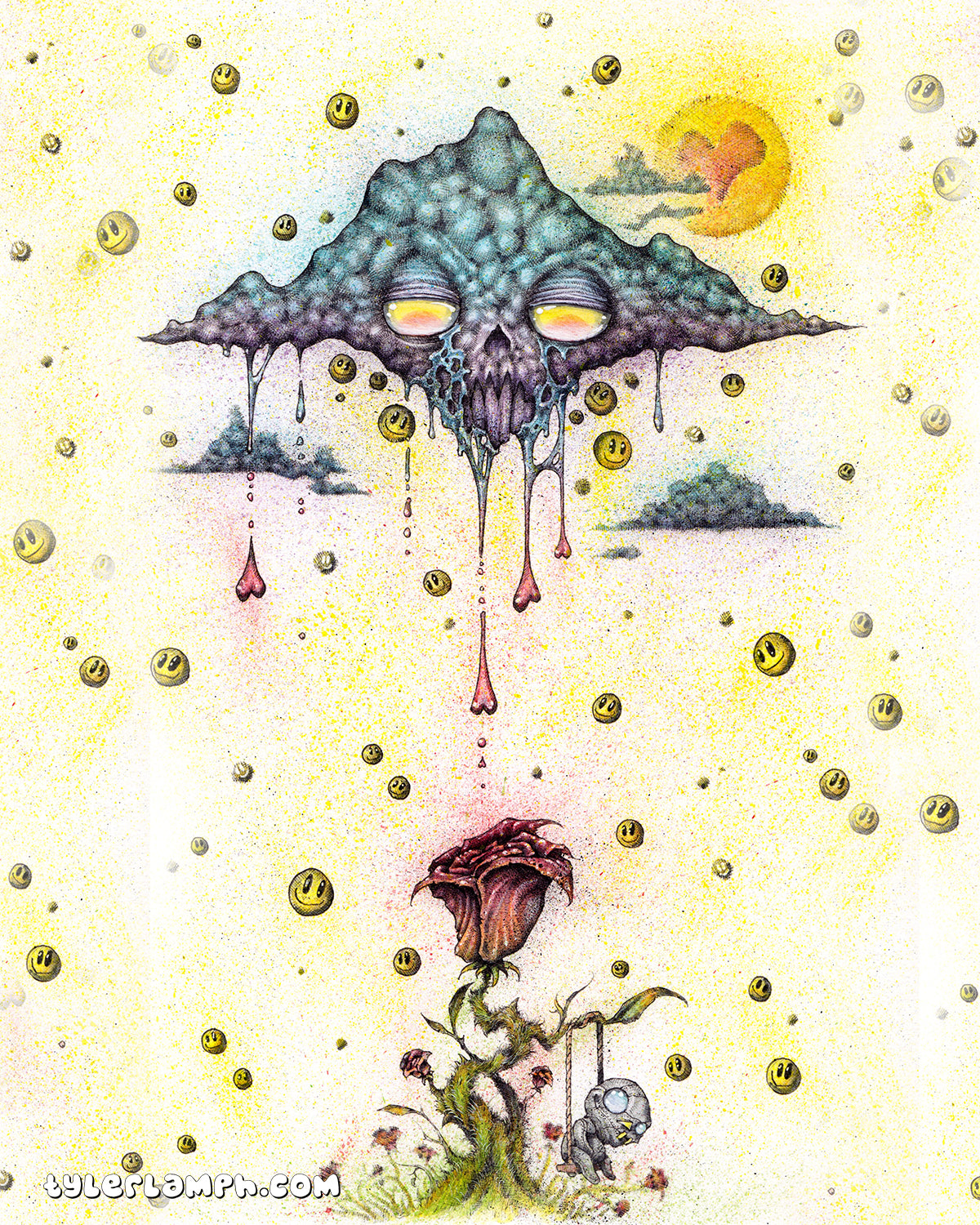 Rain Rain Go Away - 16"x20"