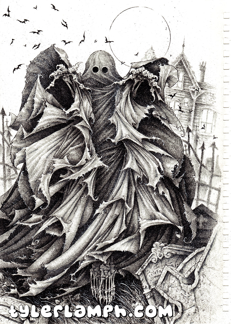 Ghost In The Graveyard - Original Artwork