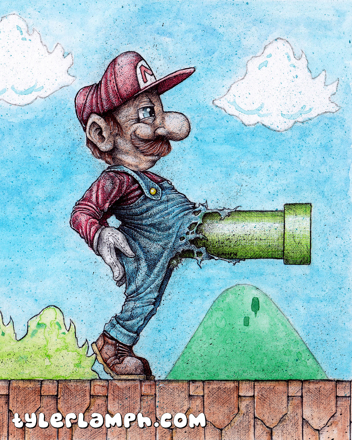 Time To Lay Some Pipe - 16"x20"