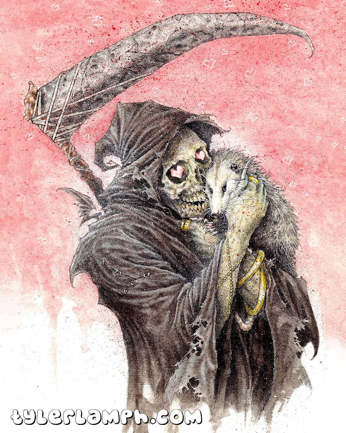 Playing Opossum - 8"x10"