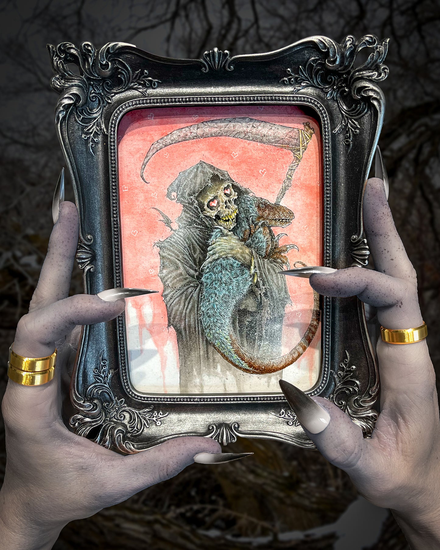Prehistoric Lullaby - Framed Original Artwork