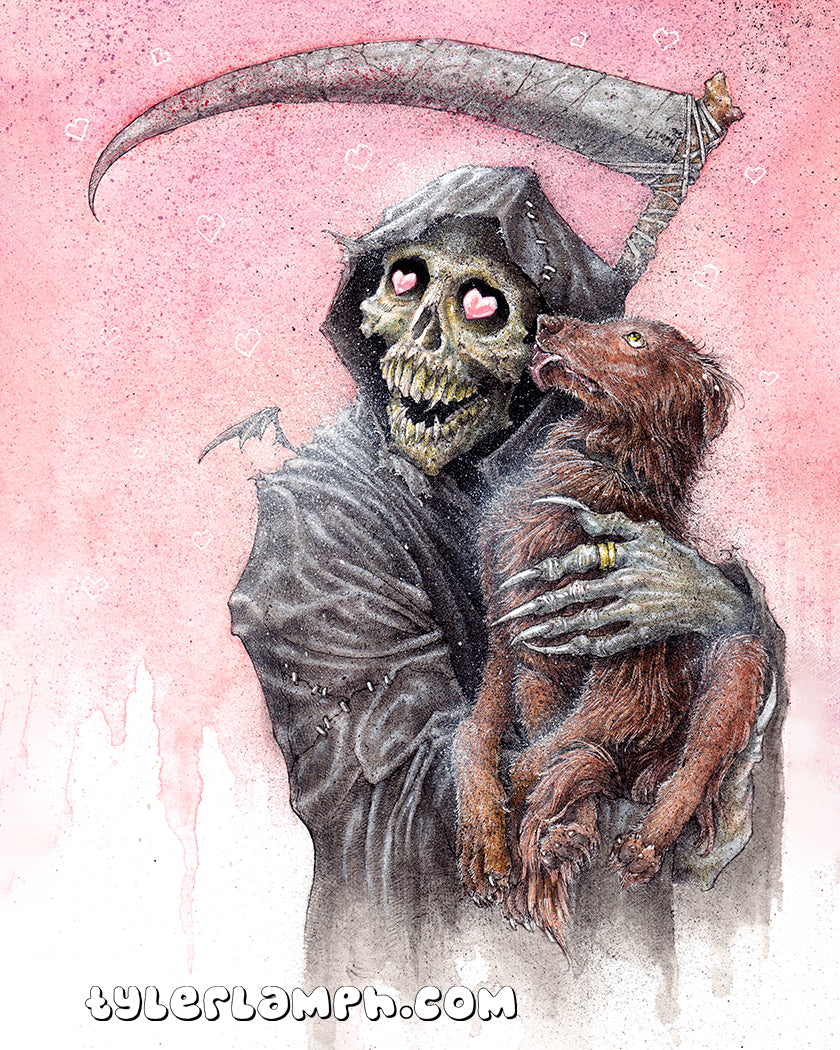 Puppy Love - Framed Original Artwork