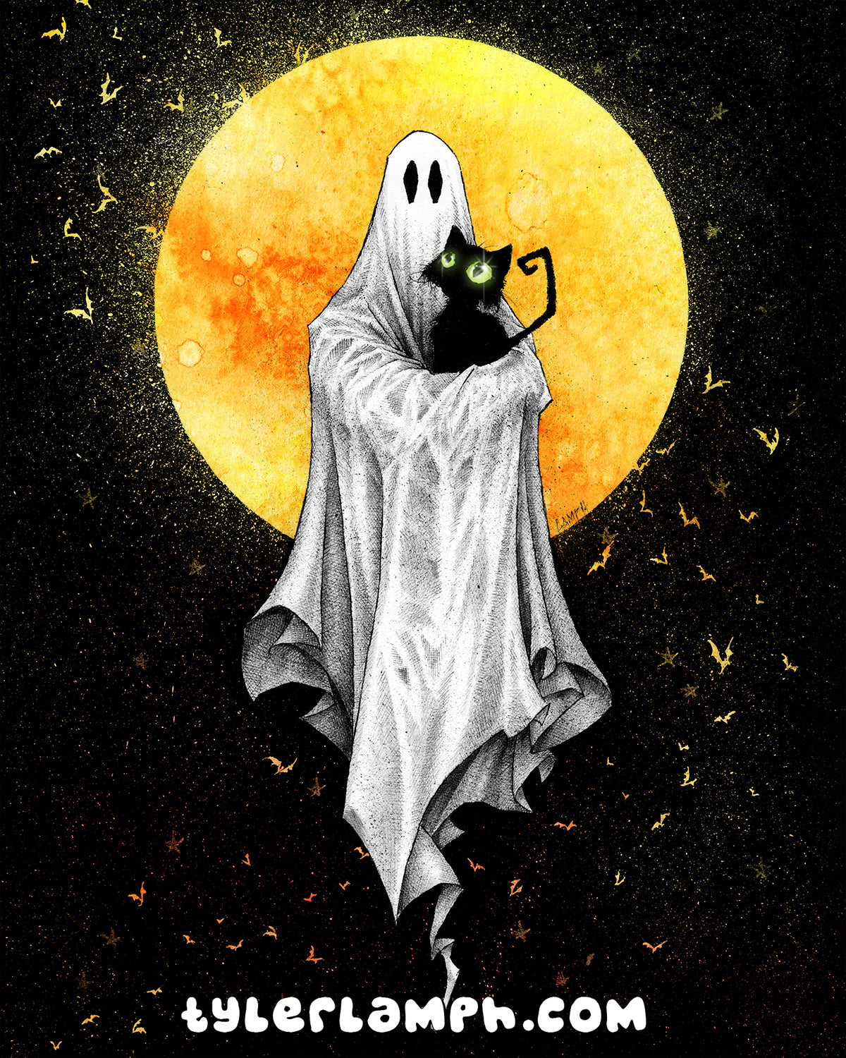 Purranormal Activity (Orange Edition) - 8"x10"