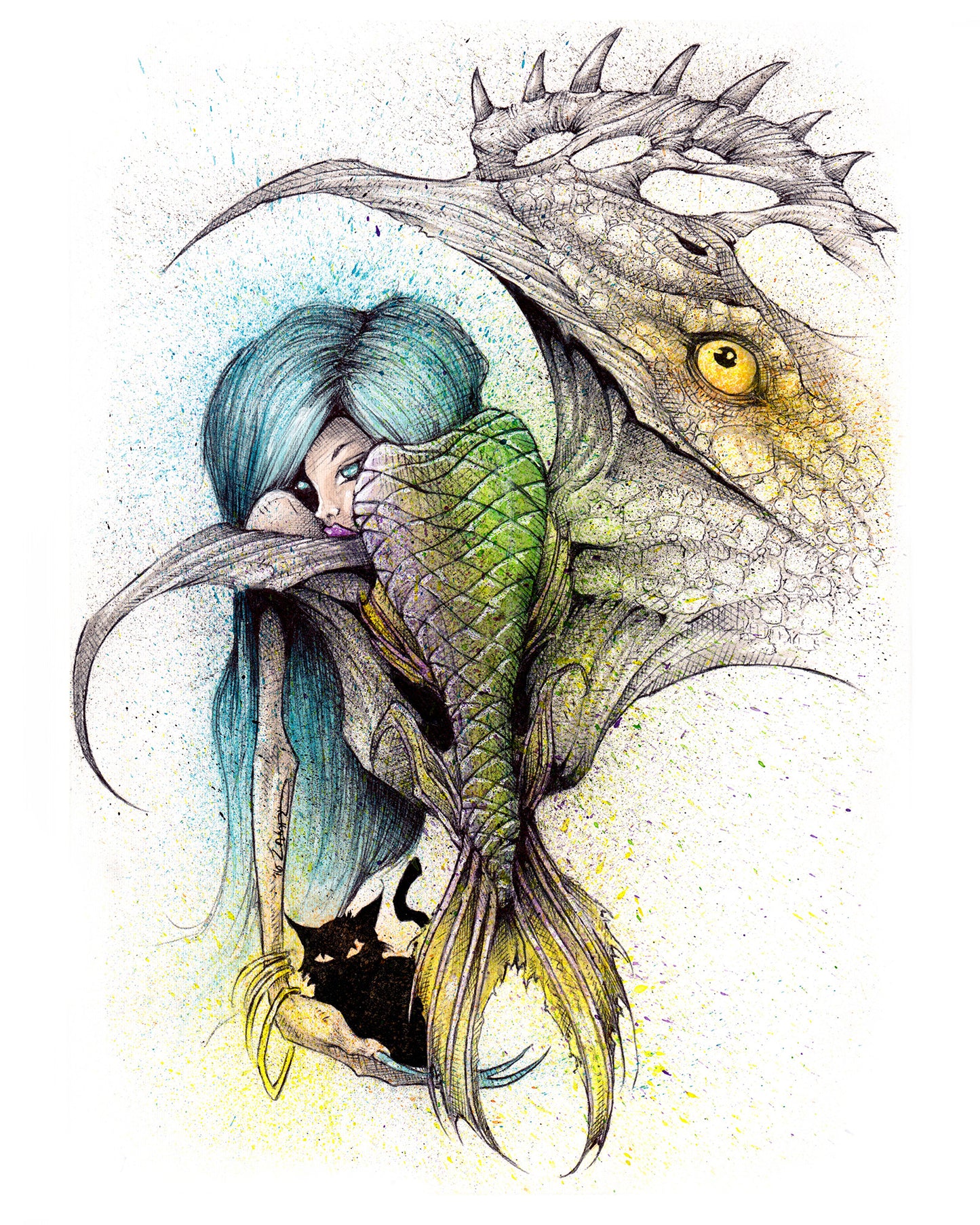 The Bubble Bath - 16"x20"