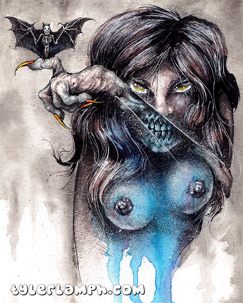 Under My Wing - Framed Original Artwork