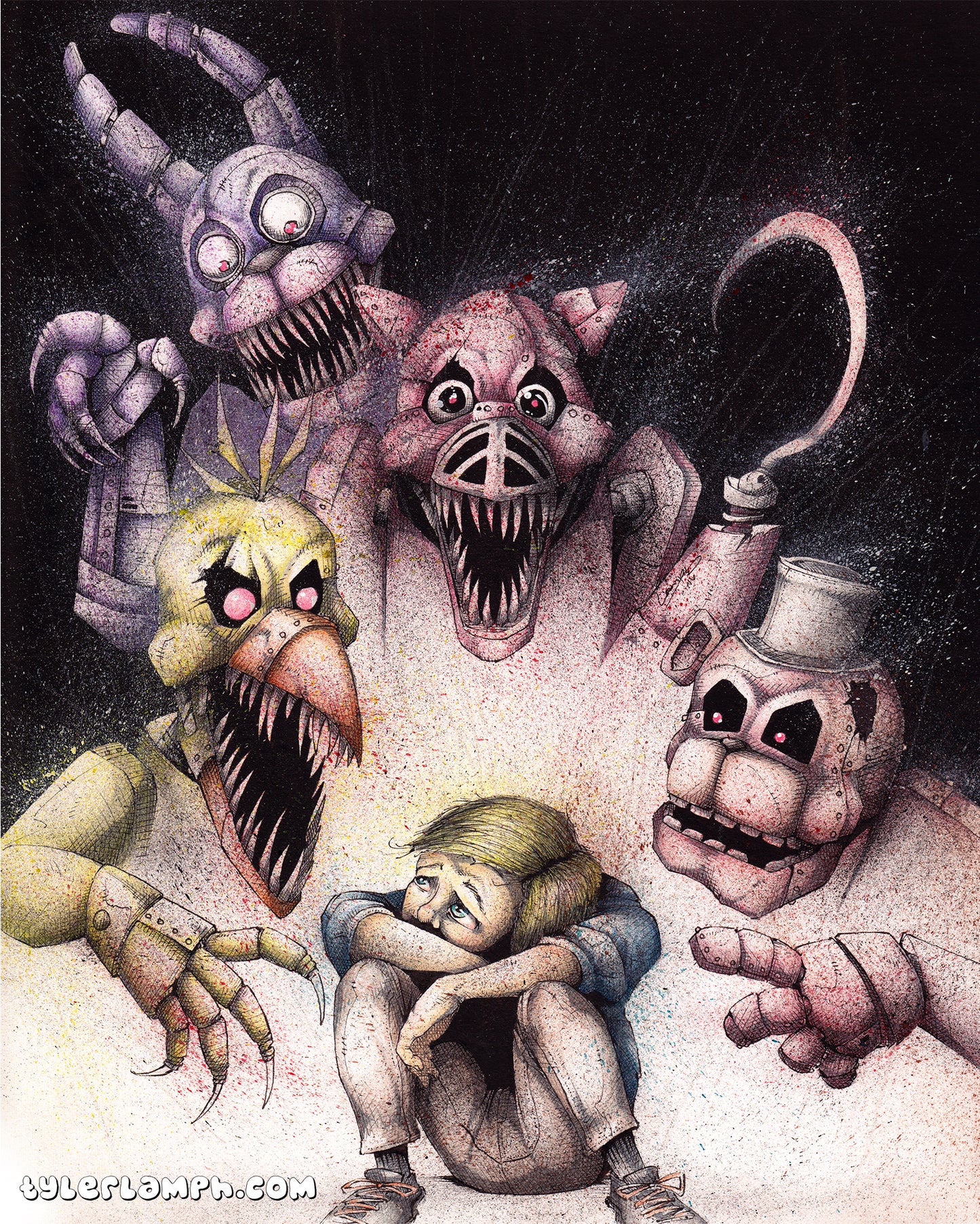 Five Nights At Freddy's - 16"x20"