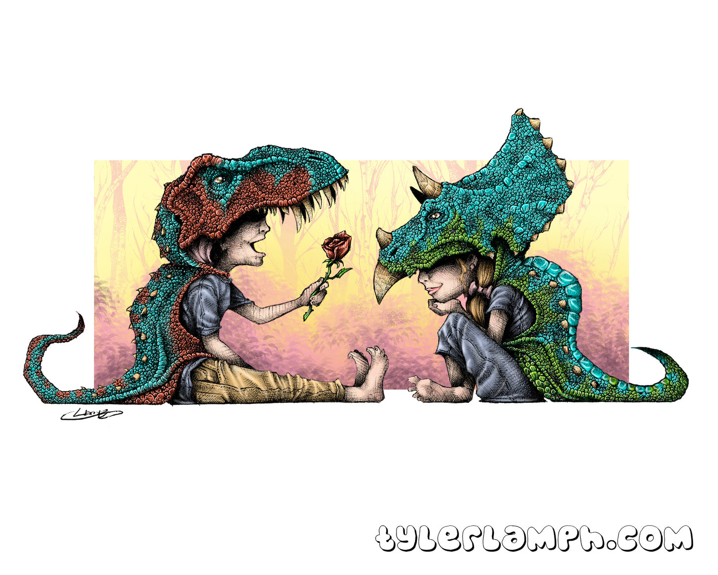 Without You, I'm A Tyrannosaurus Wreck - 16"x20"