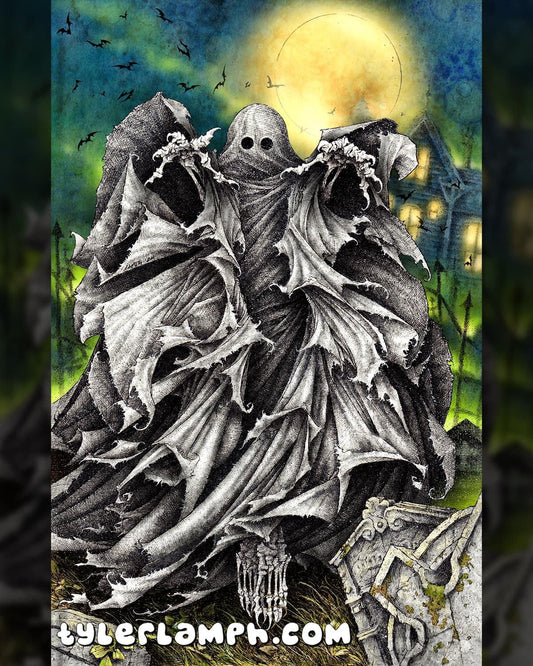 Ghost In The Graveyard- 11"x17”