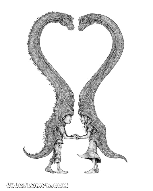 BrachiosaurUS - 11"x14"