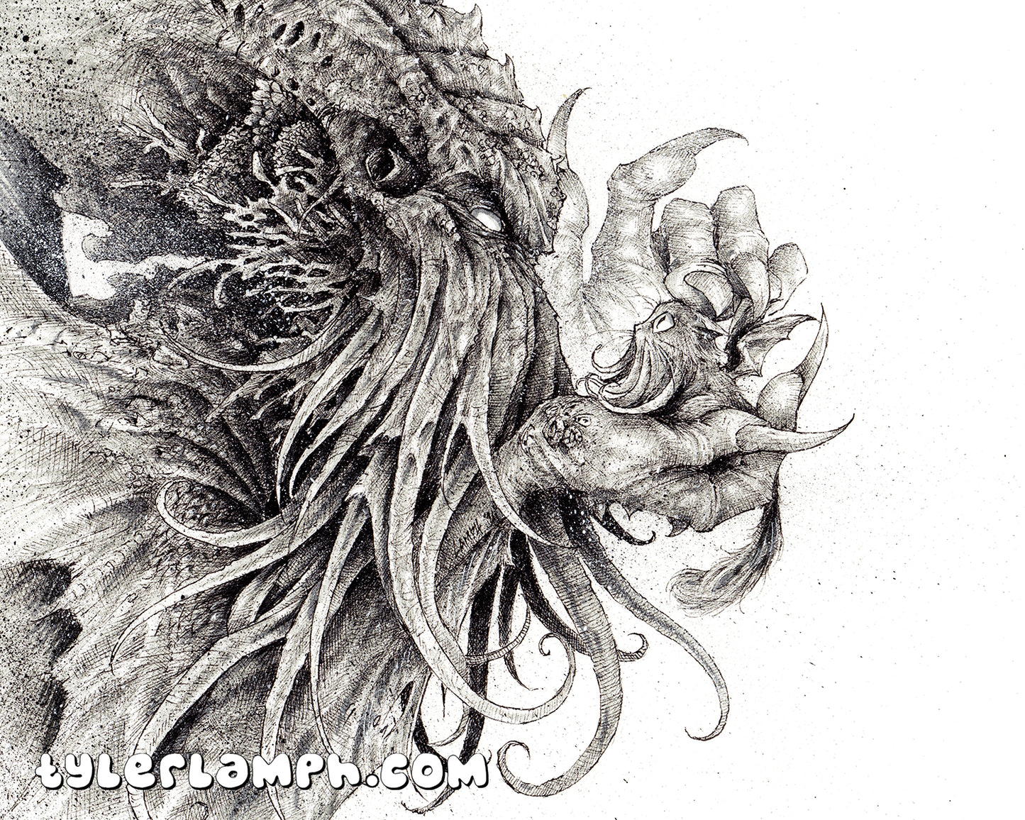 Cthulhu and Cathulhu - Original Artwork