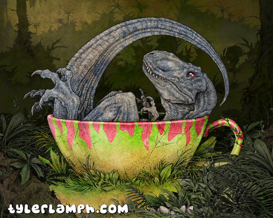 Tea-Rex - 16"x20"