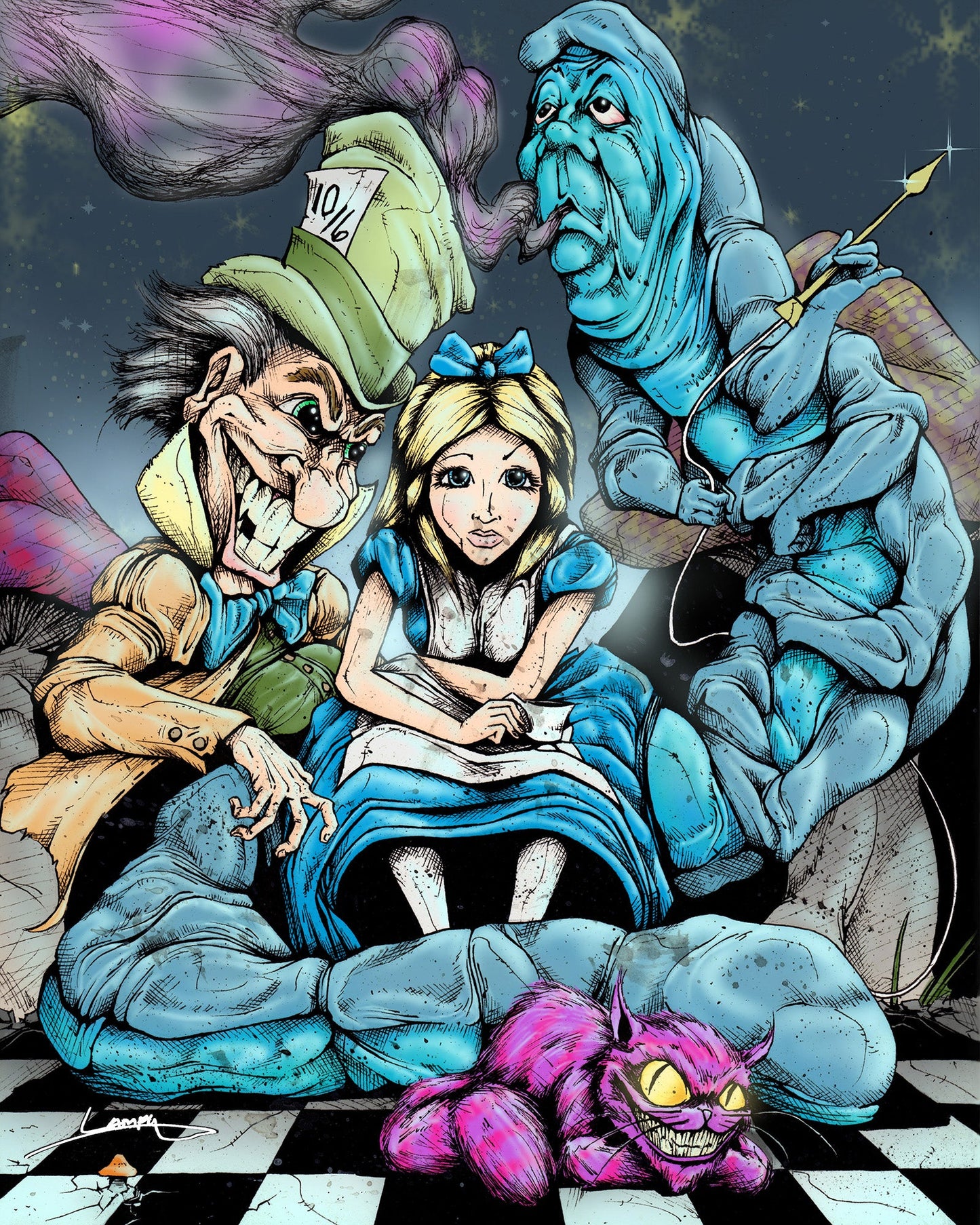 Alice In Wonderland - 8"x10"