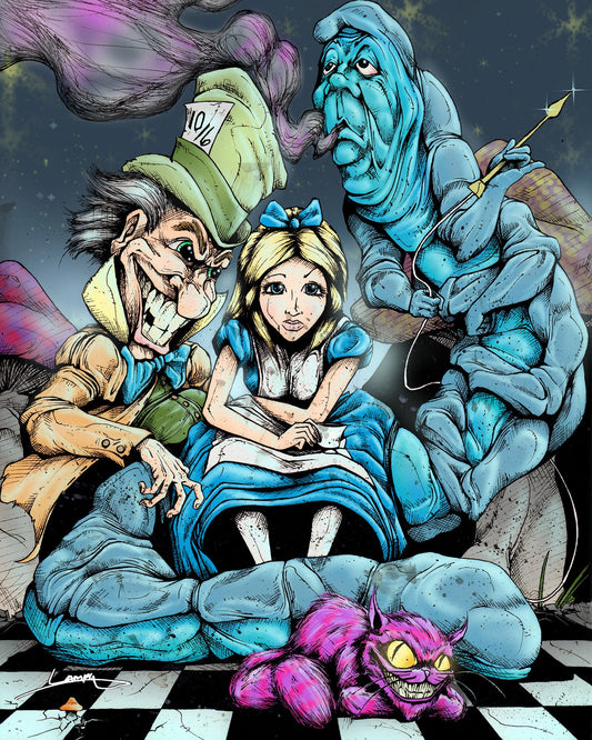 Alice In Wonderland - 11"x14"