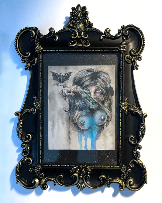 Under My Wing - Framed Original Artwork